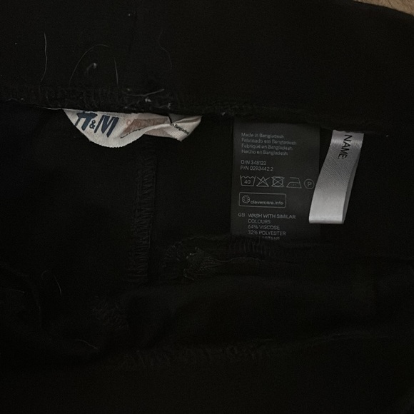 Girl’s H&M Zipper Leggings Pants Sz 10-11 - Picture 3 of 4